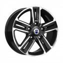 Диск литой КиК Backfire (КС763) 18x8.0J/5x114.3 D66.1 ET45 алмаз черный