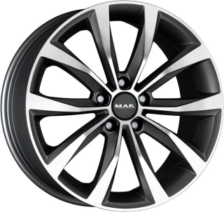 Диск литой MAK Wolf 20x8.0J/5x108 D63.3 ET45 Gunmetal Mirror Face5