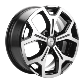 Диск литой Khomen Wheels 1710 17x6.5J/5x114.3 D66.1 ET50 Black-FP