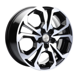 Диск литой Khomen Wheels KHW1711 (Haval M6 Plus) 17x6.5J/5x114.3 D64.1 ET50 Black-FP
