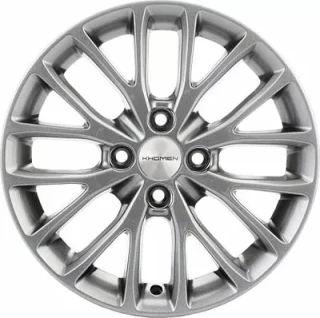 Диск литой Khomen Wheels 1506 15x6.0J/4x100 D60.1 ET37 G-Silver
