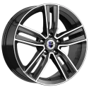 Диск литой КиК Танаис-оригинал (КС750) 18x7.0J/5x108 D67.1 ET49 алмаз черный