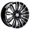 Диск литой Khomen Wheels KHW2004 (Velar) 20x8.5J/5x108 D63.4 ET45 Black-FP для JAGUAR F-Pace