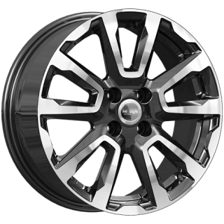 Диск литой КиК КС1026 16x6.5J/4x100 D54.1 ET46 алмаз чёрный