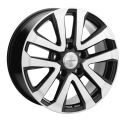 Диск литой Khomen Wheels 2003 20x8.5J/5x150 D110.1 ET58 Black-FP для TOYOTA Land Cruiser 200