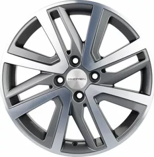 Диск литой Khomen Wheels 1609 16x6.0J/4x100 D60.1 ET50 Gray-FP