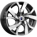 Диск литой КиК Палермо 16x6.5J/5x114.3 D67.1 ET46 алмаз черный