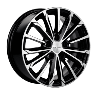 Диск литой Khomen Wheels KHW1611 (Toyota/Suzuki) 16x6.5J/5x114.3 D60.1 ET45 Black-FP