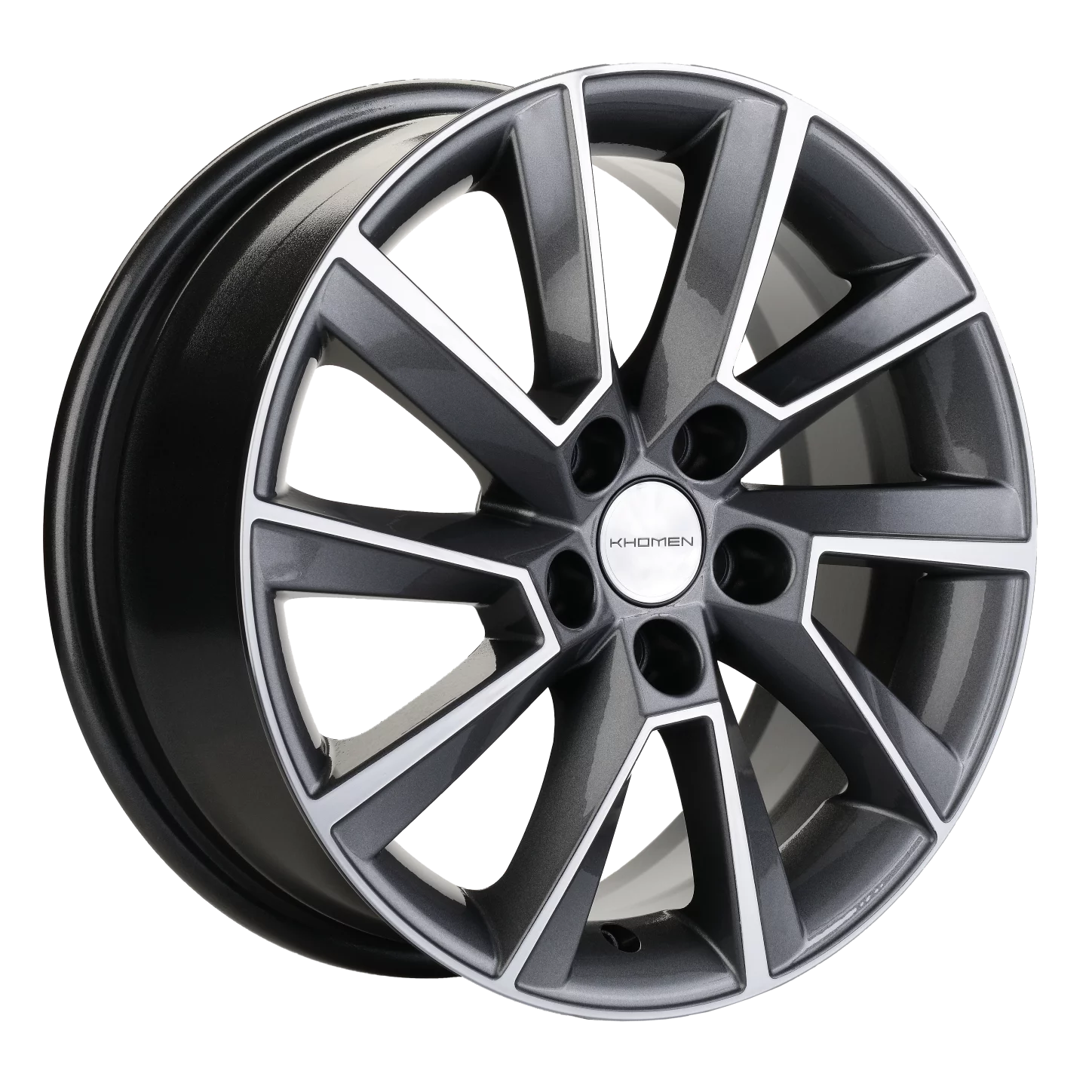 Купить диски Khomen Wheels KHW1507 (Aveo) 15x6.0J/5x105 D56.6 ET39 Gray-FP  в Челябинске