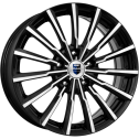 Диск литой КиК Акцент 14x5.5J/4x98 D58.5 ET40 алмаз черный для FIAT Albea
