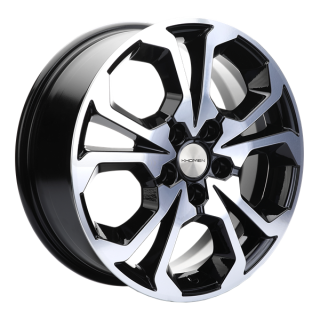 Диск литой Khomen Wheels 1711 17x6.5J/5x114.3 D66.1 ET50 Black-FP