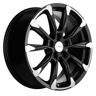 Диск литой Khomen Wheels KHW1808 (K5/Santafe) 18x7.5J/5x114.3 D67.1 ET50 Black-FP