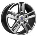 Диск литой КиК Backfire (КС763) 18x8.0J/5x114.3 D67.1 ET40 ДАРК ПЛАТИНУМ