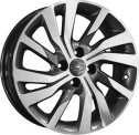 Диск литой КиК Fenix (X-Ray) (КС734) 16x6.0J/4x100 D60.15 ET41 антрацит-алмаз