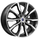 Диск литой КиК Портер 18x7.5J/5x110 D65.1 ET35 алмаз чёрный