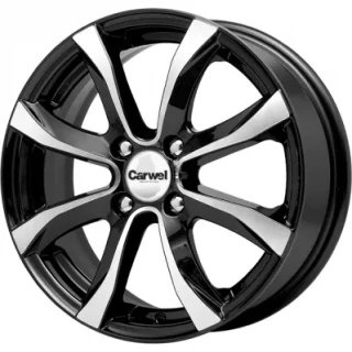 Диск литой Carwel Омикрон 15x6.0J/4x114.3 D67.1 ET45 Almaz black