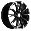 Диск литой Khomen Wheels KHW1808 (Murano) 18x7.5J/5x114.3 D66.1 ET50 Black-FP