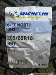 Зимняя шина Michelin X-Ice North XIN2 205/65 R16 99T фото 2