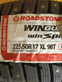 Зимняя шина Roadstone Winguard WinSpike 225/50 R17 98T фото 2