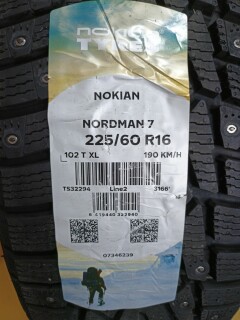 Зимняя шина Nokian Tyres Nordman 7 225/60 R16 102T фото 2