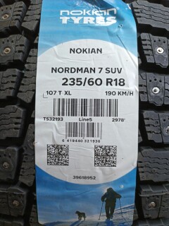Зимняя шина Nokian Tyres Nordman 7 SUV 235/60 R18 107T фото 2