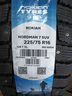 Зимняя шина Nokian Tyres Nordman 7 SUV 225/75 R16 108T фото 2