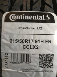 Летняя шина Continental ContiCrossContact LX2 215/50 R17 91H фото 5