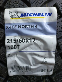 Зимняя шина Michelin X-Ice North Xin4 215/60 R17 100T фото 2