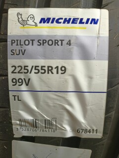 Летняя шина Michelin Pilot Sport 4 SUV 225/55 R19 99V фото 2