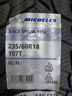 Зимняя шина Michelin X-Ice SNOW SUV 235/60 R18 107T фото 2