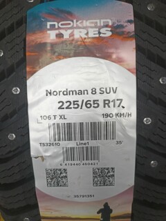 Зимняя шина Nokian Tyres Nordman 8 SUV 225/65 R17 106T фото 5