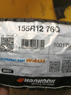 Зимняя шина Hankook Zovac HP W401 155/80 R12 76Q фото 2