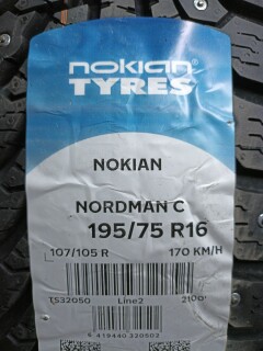 Зимняя шина Nokian Tyres Nordman C 195/75 R16C 107/105R фото 2