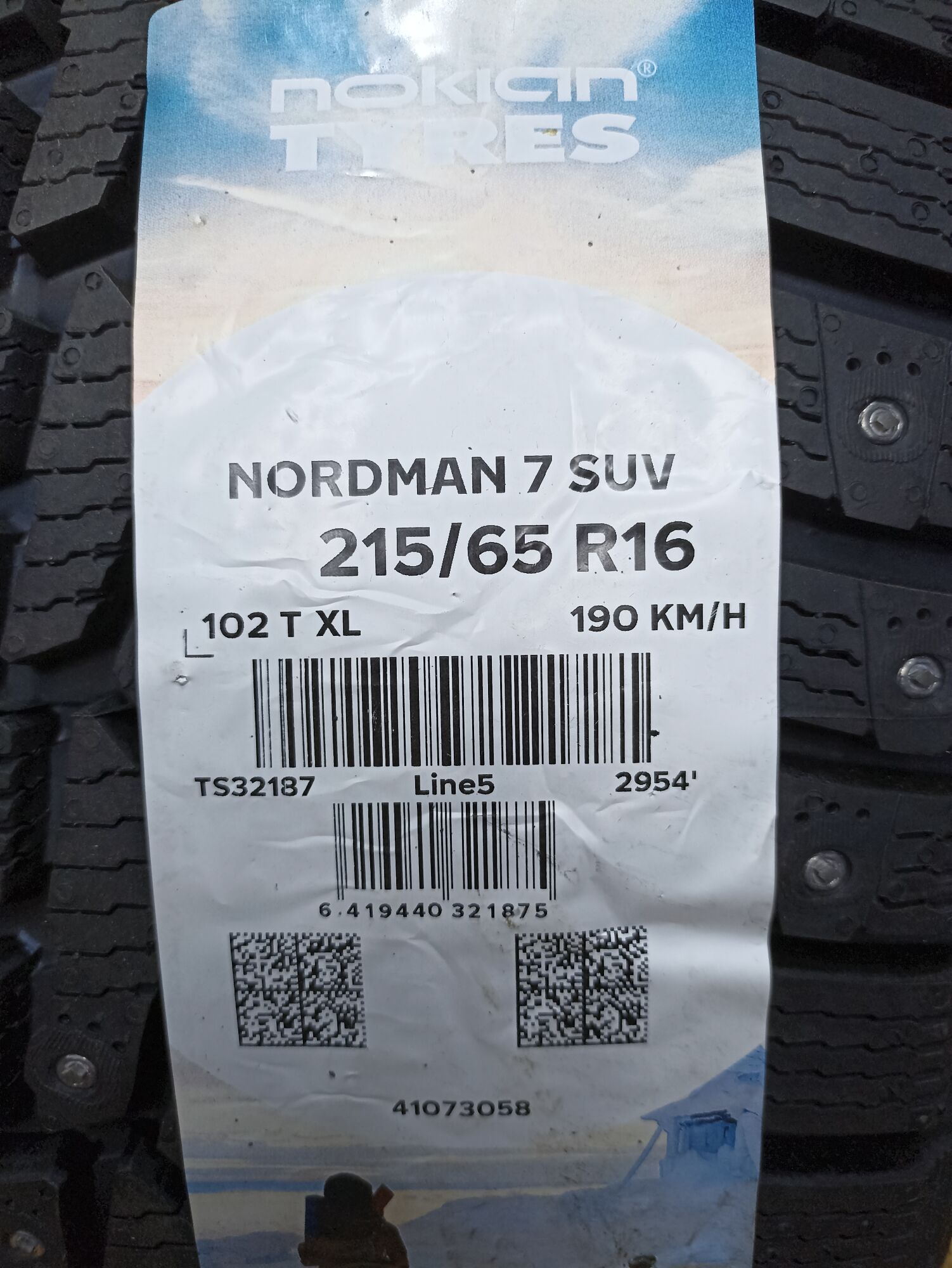 215/65 R16 102t Nokian Tyres Nordman 7 SUV.