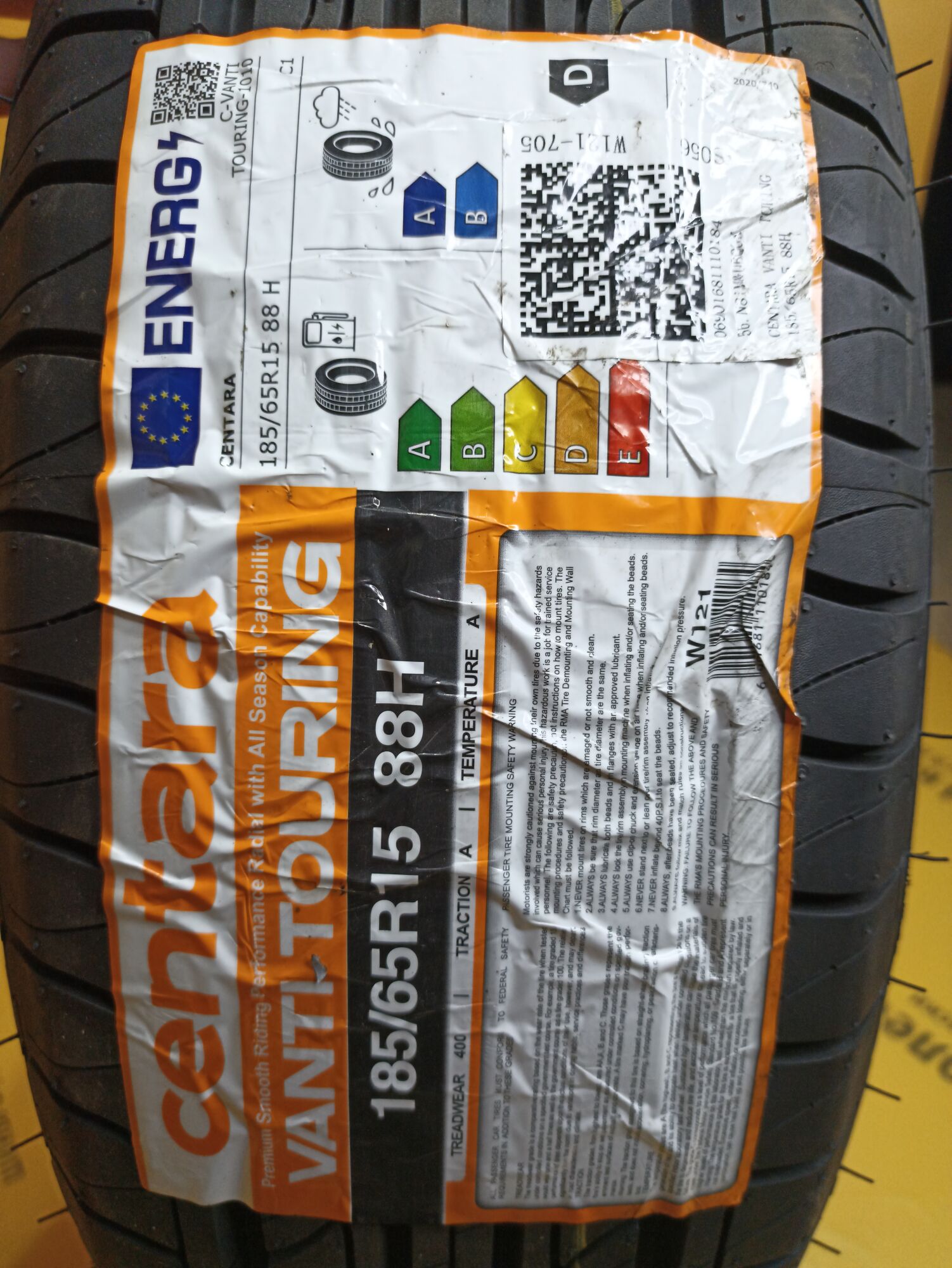 Купить летнюю шину Centara Vanti Touring 185/65 R15 88H в Челябинске по  цене 4320 руб., доставка от интернет-магазина 74колеса.ru